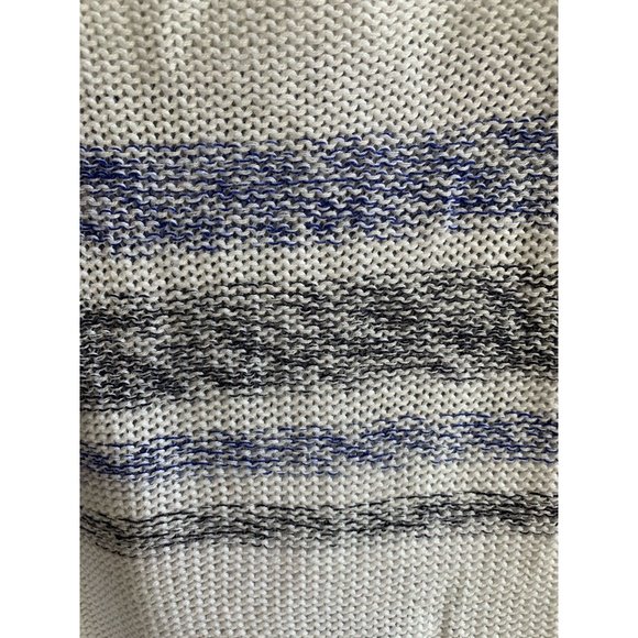 Gap White Striped Scoop-Neck Knit Sweater - Picture 3 of 6